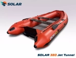 Лодка надувная моторная solar-380 jet tunnel