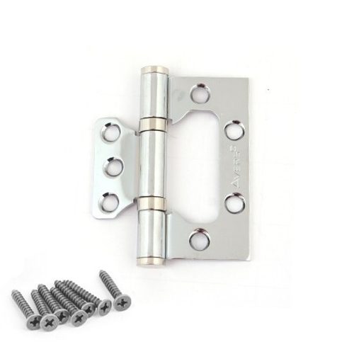 Петля накладная Avers 75*63*2.5-B2-CR БЕЗ ВРЕЗКИ (24/144)