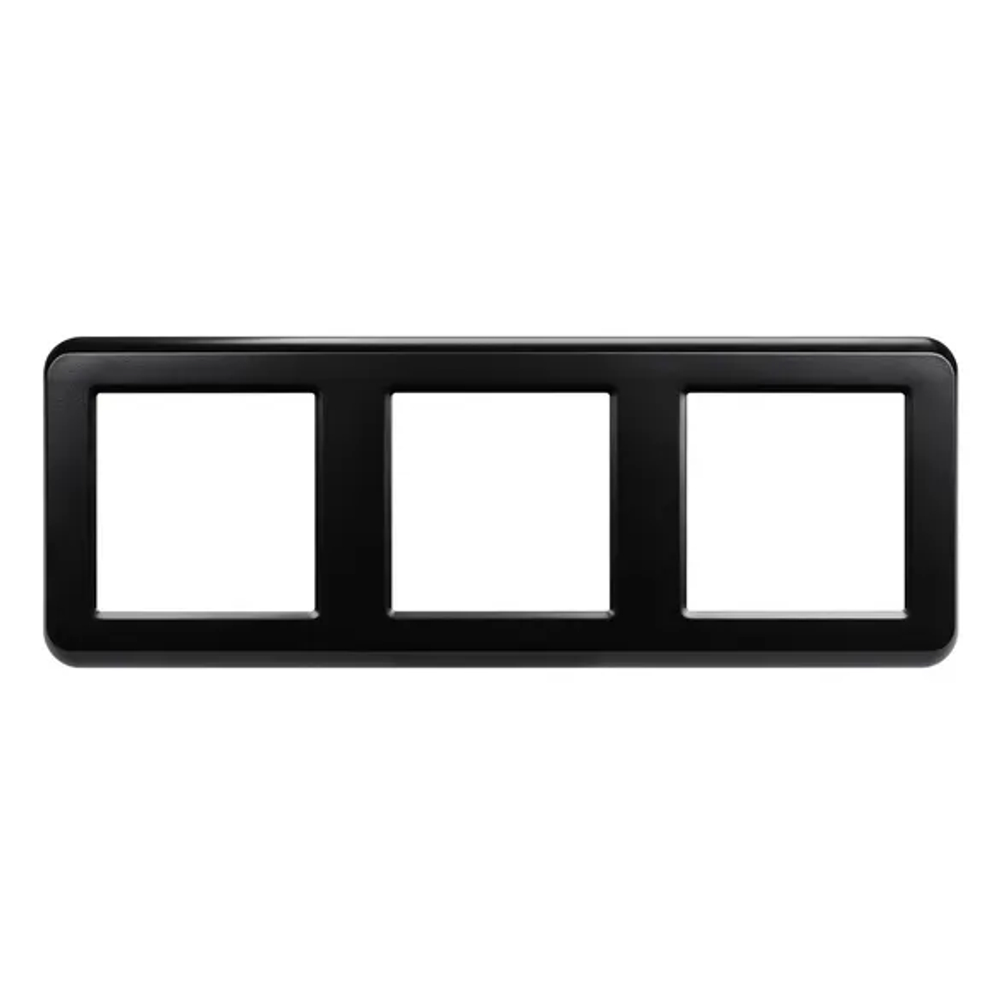 Рамка пластиковая FRM-VERSA-PL-3-BK (Arlight, -) 043784