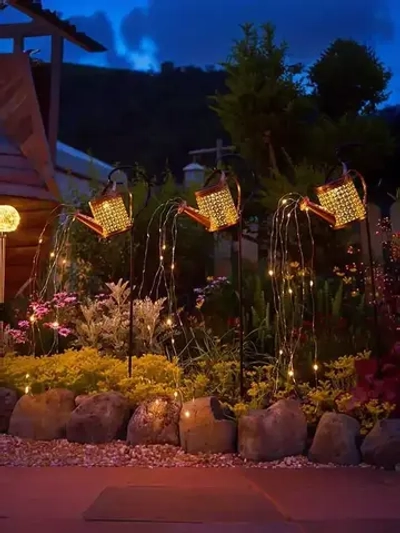 Садовый светильник на солнечной батарее уличный "Лейка"