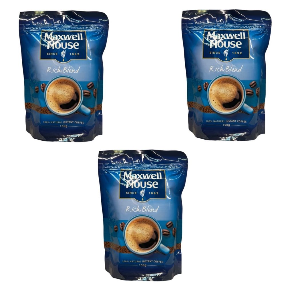 Кофе растворимый Maxwell House Rich Blend пакет 150 г