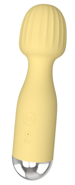 Мини-вибратор Boys of Toys с шаровидной головкой, желтый