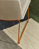 Zahara Стул со стальными ножками полиэстер бежевый