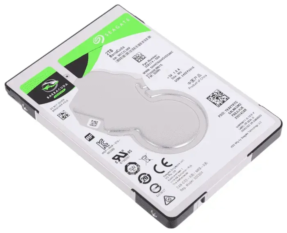 Жёсткий диск HDD 2 Tb SATA 6Gb/s Seagate Barracuda Compute ST2000LM015 2.5" 5400rpm 128Mb