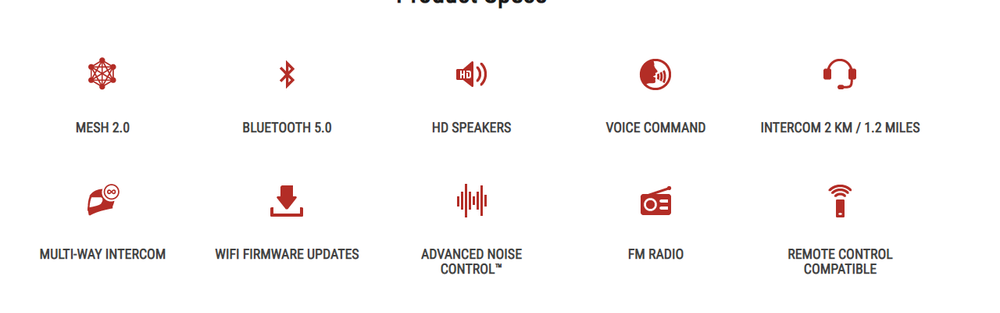 Мотогарнитура Sena 50S с Mesh 2.0 и Bluetooth 5.0 интеркомом