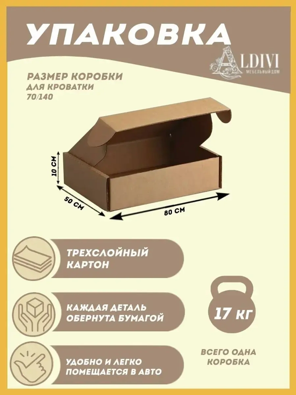 Кровать односпальная софа 140x70