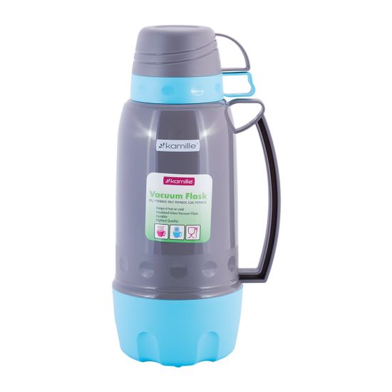 Термос 1,8 л. со стеклянной колбой Kamille KM 2081 пластиковый корпус