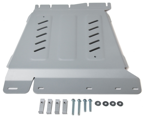 Защита КПП Rival для Nissan Navara D40 (V - 2.5D) 4WD 2004-2010/Nissan Navara D40 рестайлинг (V - 2.5D; 3.0D) 4WD 2010-2015/Nissan Pathfinder R51 (V - 2.5D; 4.0) 4WD 2004-2010/Nissan Pathfinder R51 рестайлинг (V - 2.5D; 3.0D) 4WD 2010-2014 (устанавл-ся совместно с 2333.4165.2.6), штампованная, алюминий 6 мм, с крепежом, 2333.4166.2.6