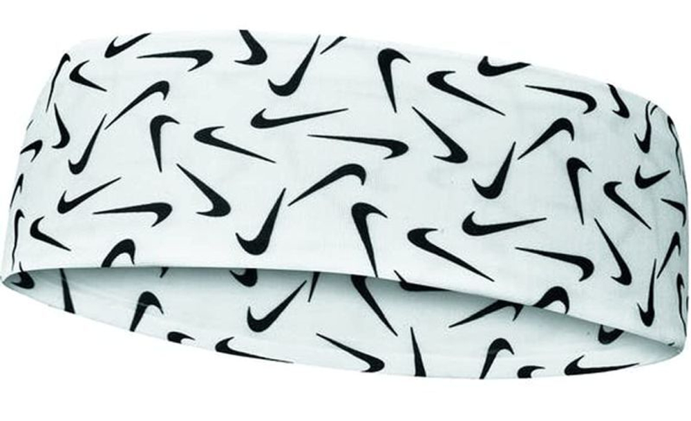 Повязка на голову Nike Dri-Fit Fury Headband 3.0 Printed - White