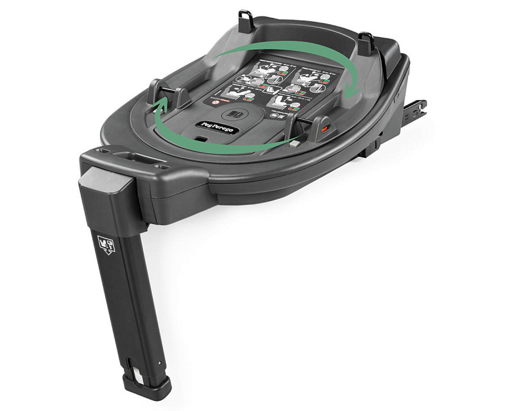 Автокресло Peg Perego Viaggio Giro (9-18 кг) с базой 360 Isofix Licorice