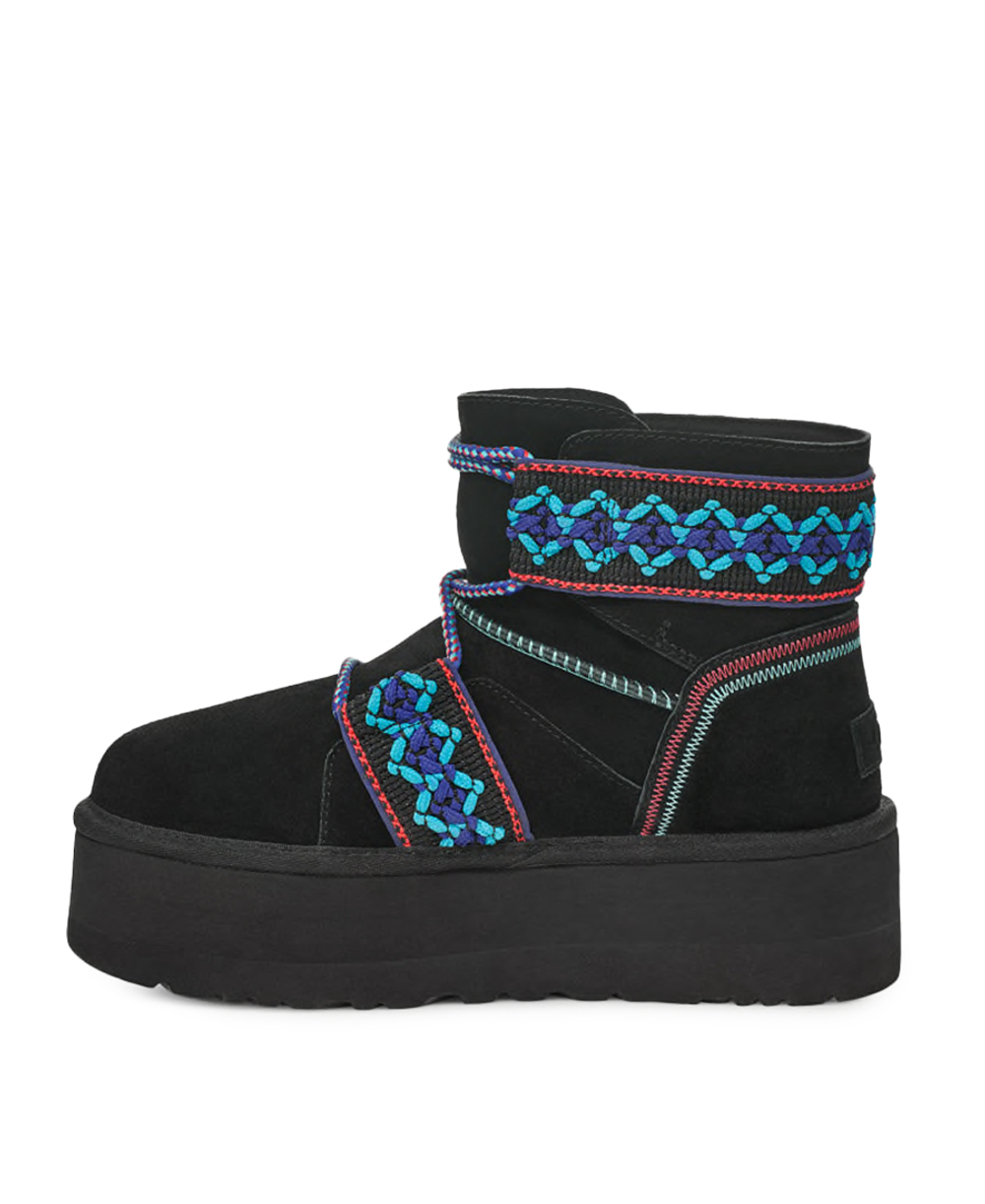 CLASSIC MINI BRAID PLATFORM - black