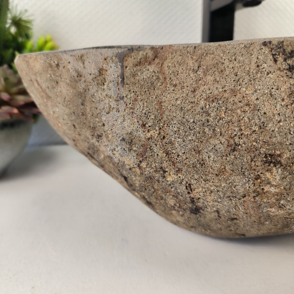 Каменная раковина из речного камня RS-05433 (52*38*15) 0862 из натурального камня