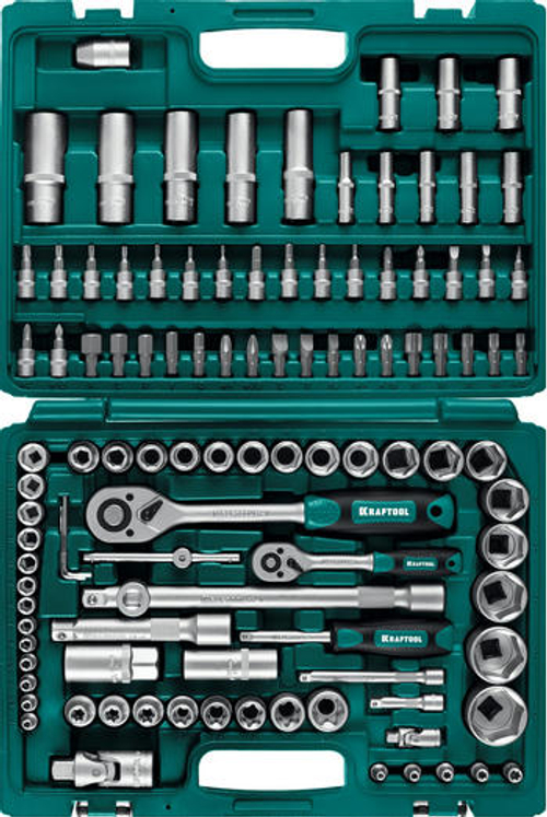 Универсальный набор инструмента KRAFTOOL X-Drive 108, 108 предм., (1/2"+3/8"+1/4"), 27888-H108_z03
