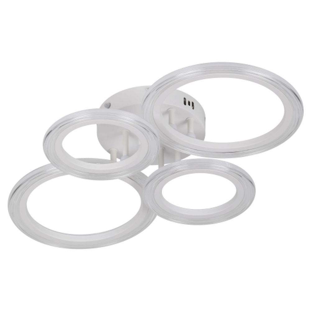 Светильник потолочный светодиодный ЭРА Модерн Ring CLL-1-59W 3K-6,5K RC WH с ДУ белый
