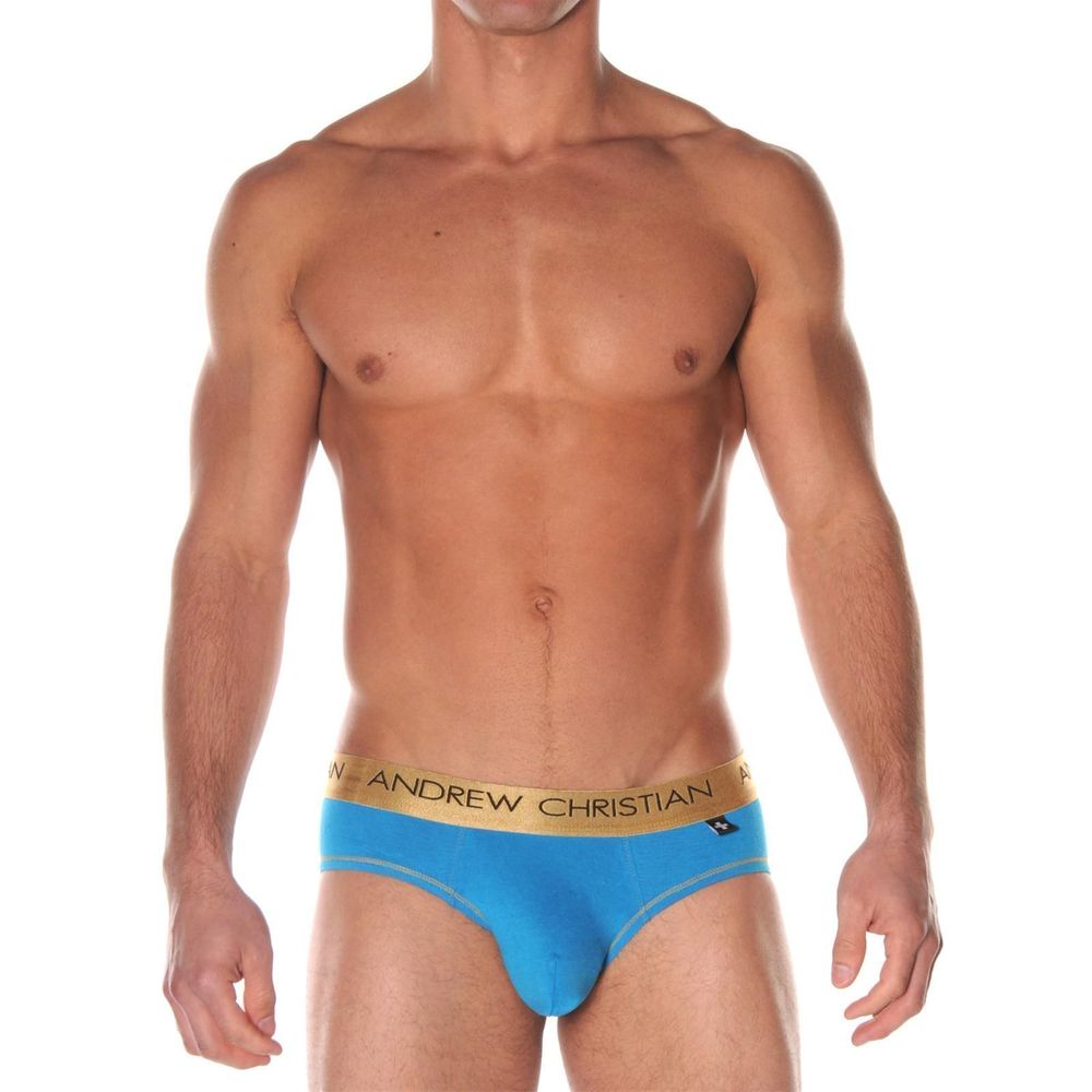 Мужские трусы брифы бирюзовые Andrew Christian Infinity Brief Turquoise AC27