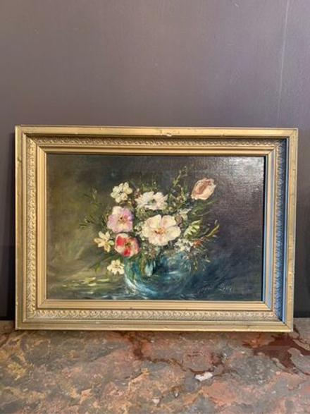 Европейская антикварная картина «Натюрморт»