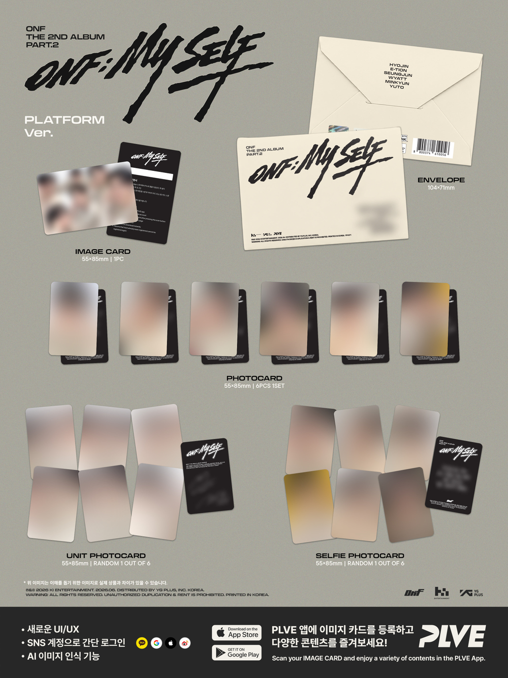 Альбом ONF - THE 2ND ALBUM PART.2 [ONF:MY SELF] PLATFORM Ver.