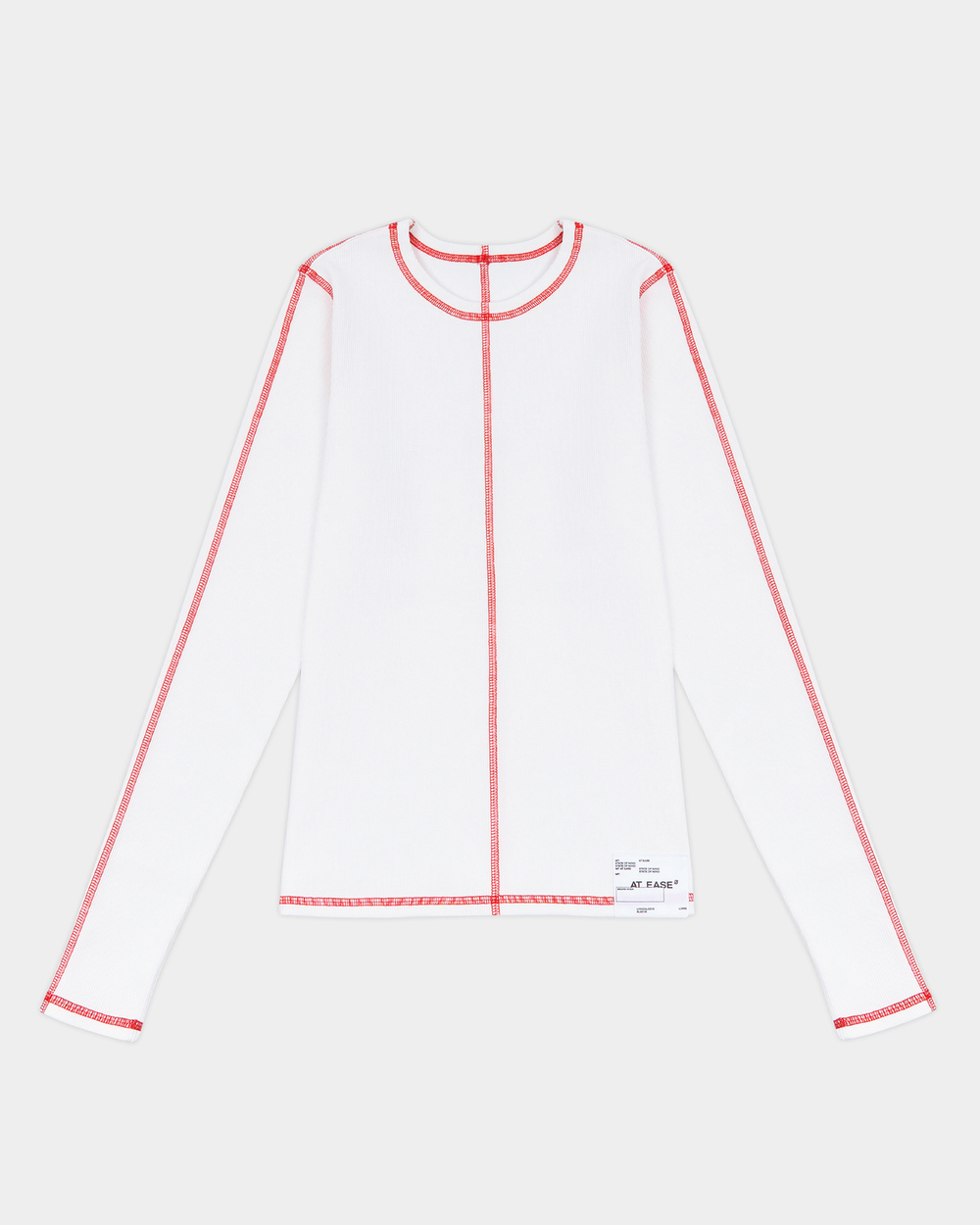 Лонгслив Slim t-shirt белый