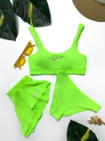 купальник раздельный Nike спортивный 3 в 1 топ с шортами
