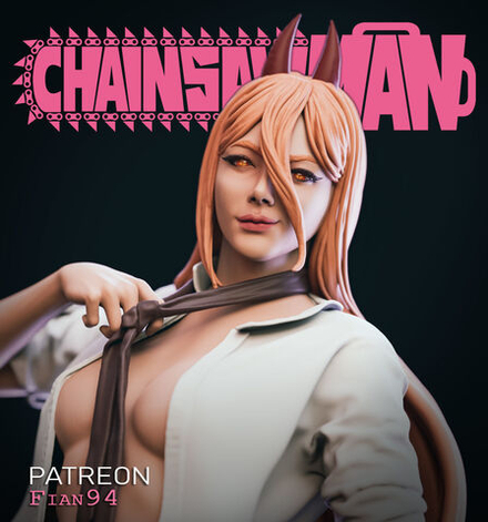 Пауэр Человек-бензопила Power Chainsaw Man Фигурка