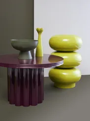 Столик приставной Swell, D33 см, лайм