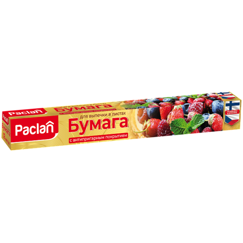 Бумага для выпечки Paclan в листах 12 шт