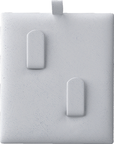 Вкладыш 07/горизонтальный/для 2 колец/2 вертикальных язычка/петелька