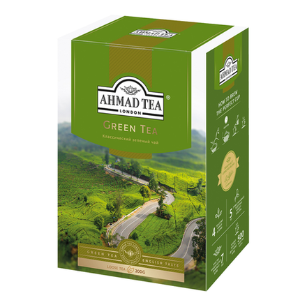 Чай зеленый листовой Ahmad Green Tea, 200 г