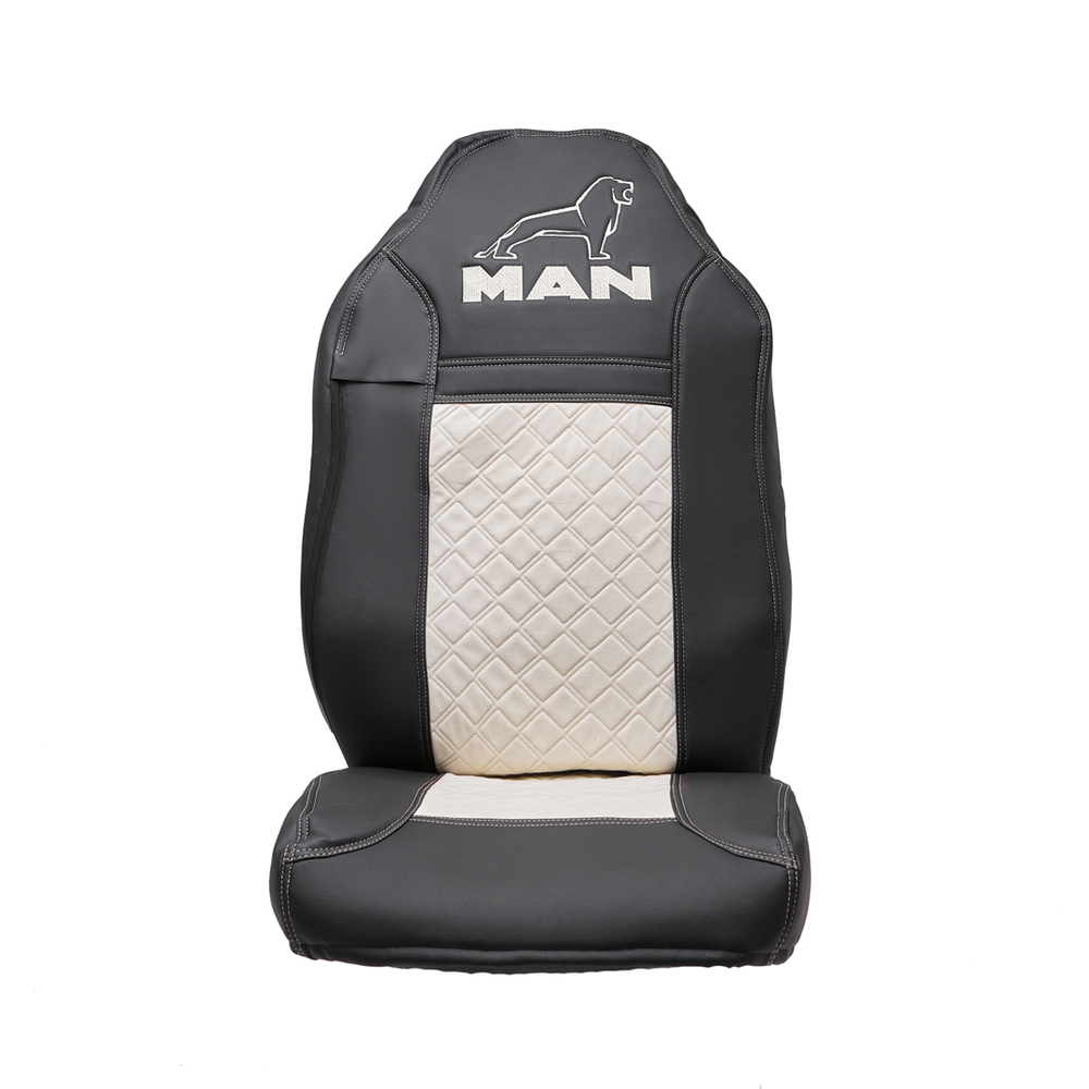 Чехлы MAN TGS (экокожа, бежевый)