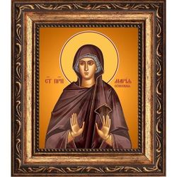 Мария Егисская преподобная. Икона на холсте.