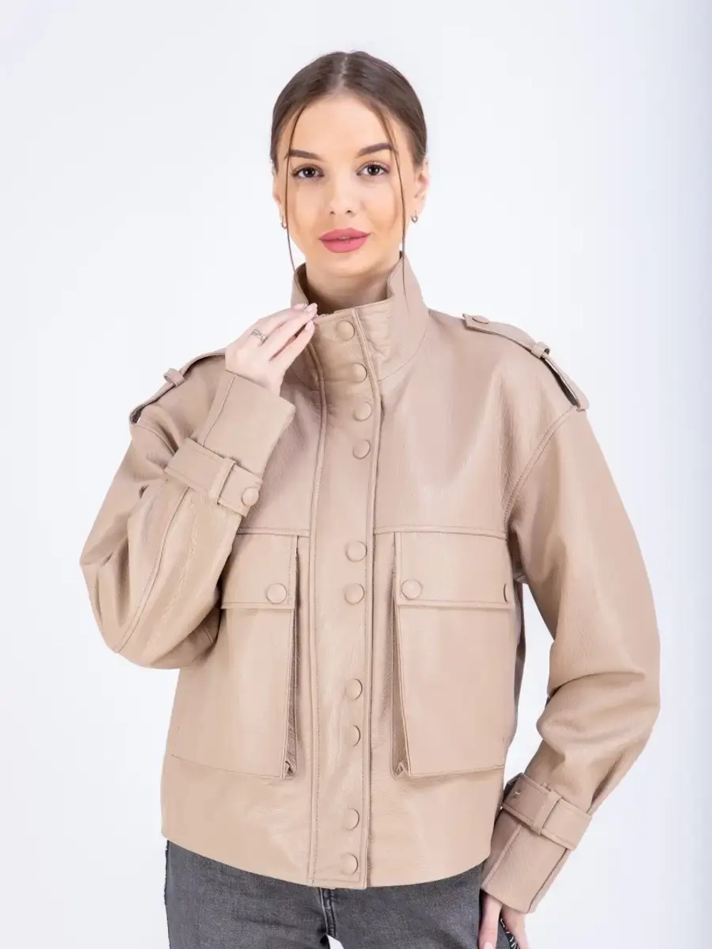 Куртка женская из натуральной кожи