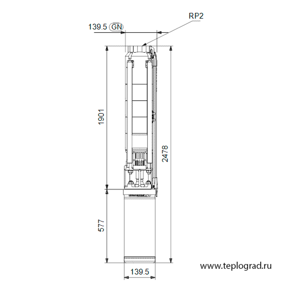 Скважинный насос Grundfos SP 9-32N 3x380 6 98699969