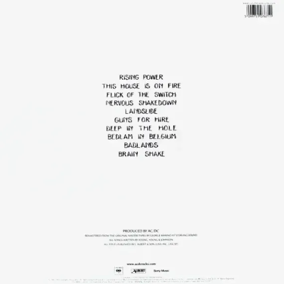 AC/DC FLICK OF THE SWITCH LP