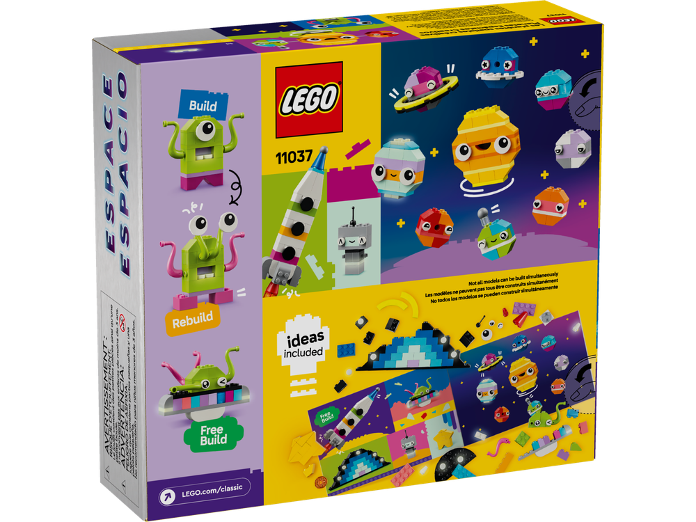 Конструктор Лего Классик Создавай космические планеты 11037 | LEGO Classic Creative Space Planets набор 450 деталей | 5+
