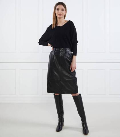 Кожаная юбка Ba&amp;sh - черный(1H22URBA)