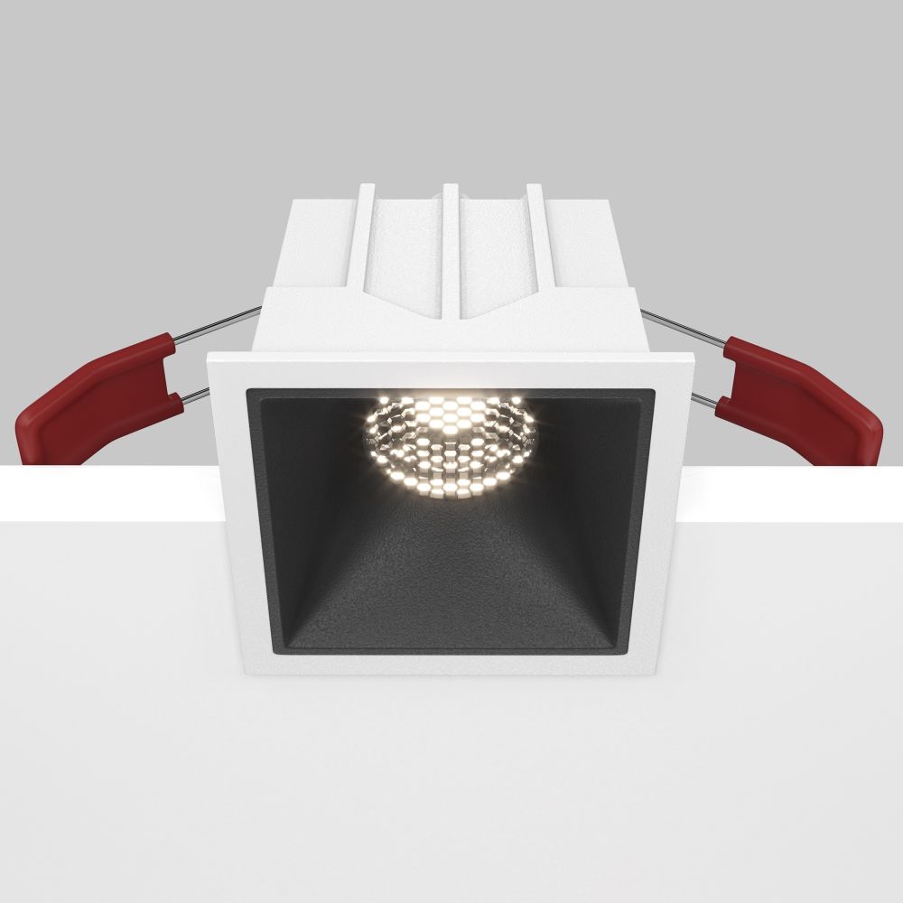 Модульный встраиваемый светодиодный светильник диммируемый Maytoni Alfa LED DL043-01-10W4K-D-SQ-WB