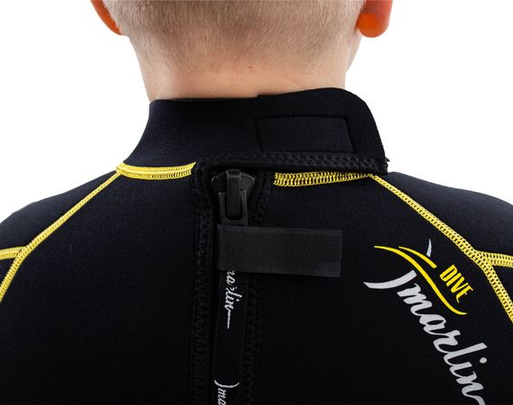 Гидрокостюм детский Marlin Malibu Junior 2,5 мм черно-желтый