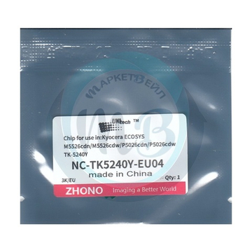 Чип для картриджа TK-5240Y Kyocera P5026/M5526 (3K) yellow UNItech (Zhono)