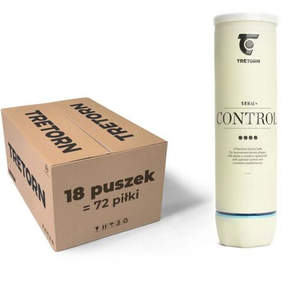 Упаковка теннисных мячей Tretorn Serie+ Control (white can) - 18 x 4B