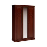 SILVIA Шкаф 3дв. (Слева-полки 5 шт, Справа-штанга поперечная L919, средняя дверь с зеркалом, боковые