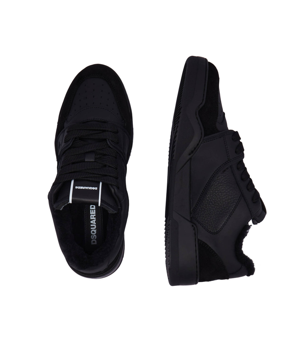 Кожаные кроссовки lace-up Dsquared2 - черный(SNM0372 23807617)