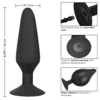 Черная расширяющаяся анальная пробка 16см California Exotic Novelties XL Silicone Inflatable Plug SE-0430-30-3
