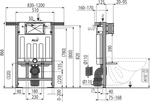 Инсталляция для унитазов AlcaPlast Jadromodul AM102/850