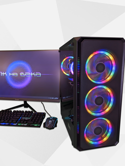 Basetech GFX03 c Монитором 27 дюймов / AMD RADEON RX 580 8GB / INTEL XEON 2650V4 / 32 RAM / 1TB