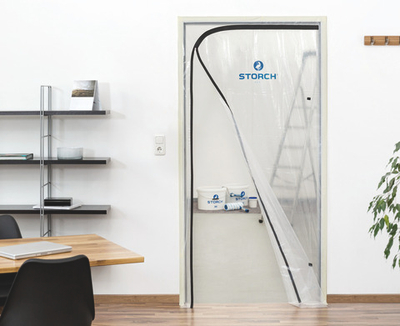 Временная дверь с молнией Folientür mit Reißverschluß L-тип