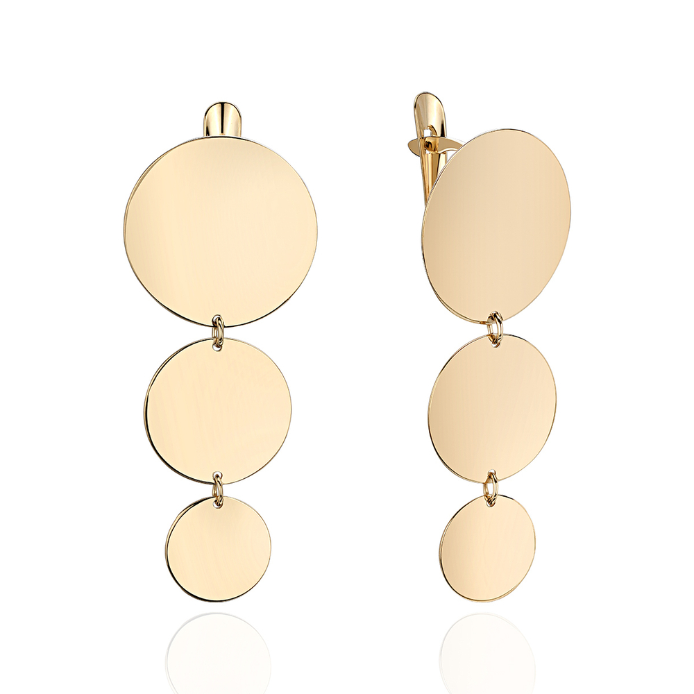 Серьги из жёлтого золота 585 пробы JA-S-С0313662