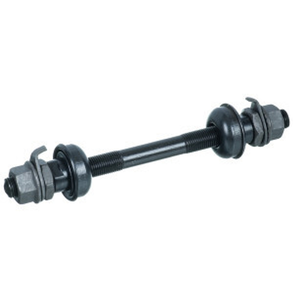 Ось с подшипниками для втулок  SF A03F 28H; O.L.D. 100MM; AXLE S45C 3/8"; на болтах