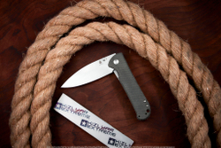 Складной нож Kizer Coniferous сталь 154CM Satin рукоять Титан и Микарта