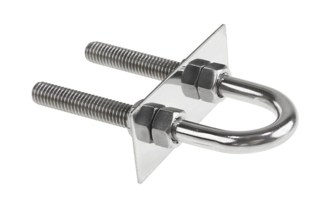 Рым-болт U-образный D9.5 мм, Lрез. 63.5 мм