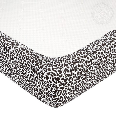 Трикотажная простыня на резинке 90*200*20 "Ягуар" 251 АРТПОСТЕЛЬ